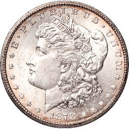 Actual Morgan silver dollar coin